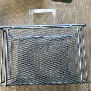 Kitchen cabinet door hanging shelf